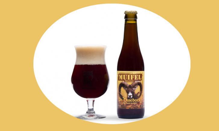 D'n Ossebock flesje en glas D'n Ossebock flesje en glas